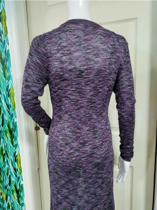 Boutique Forever 21 Stretch Long Purple Cardigan S - Picture 11 of 11